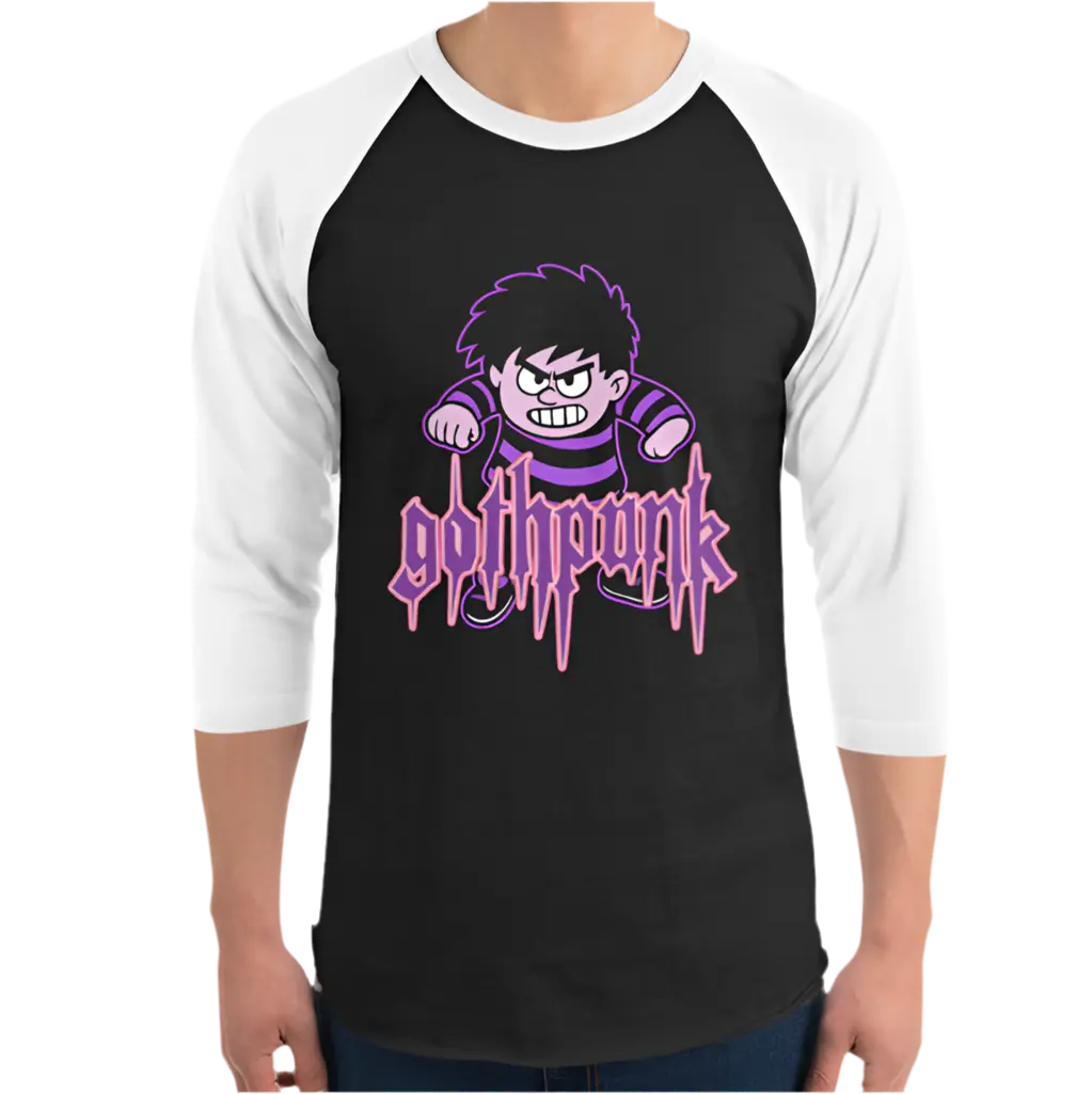 3/4 sleeve raglan shirt Mojopriest PhD