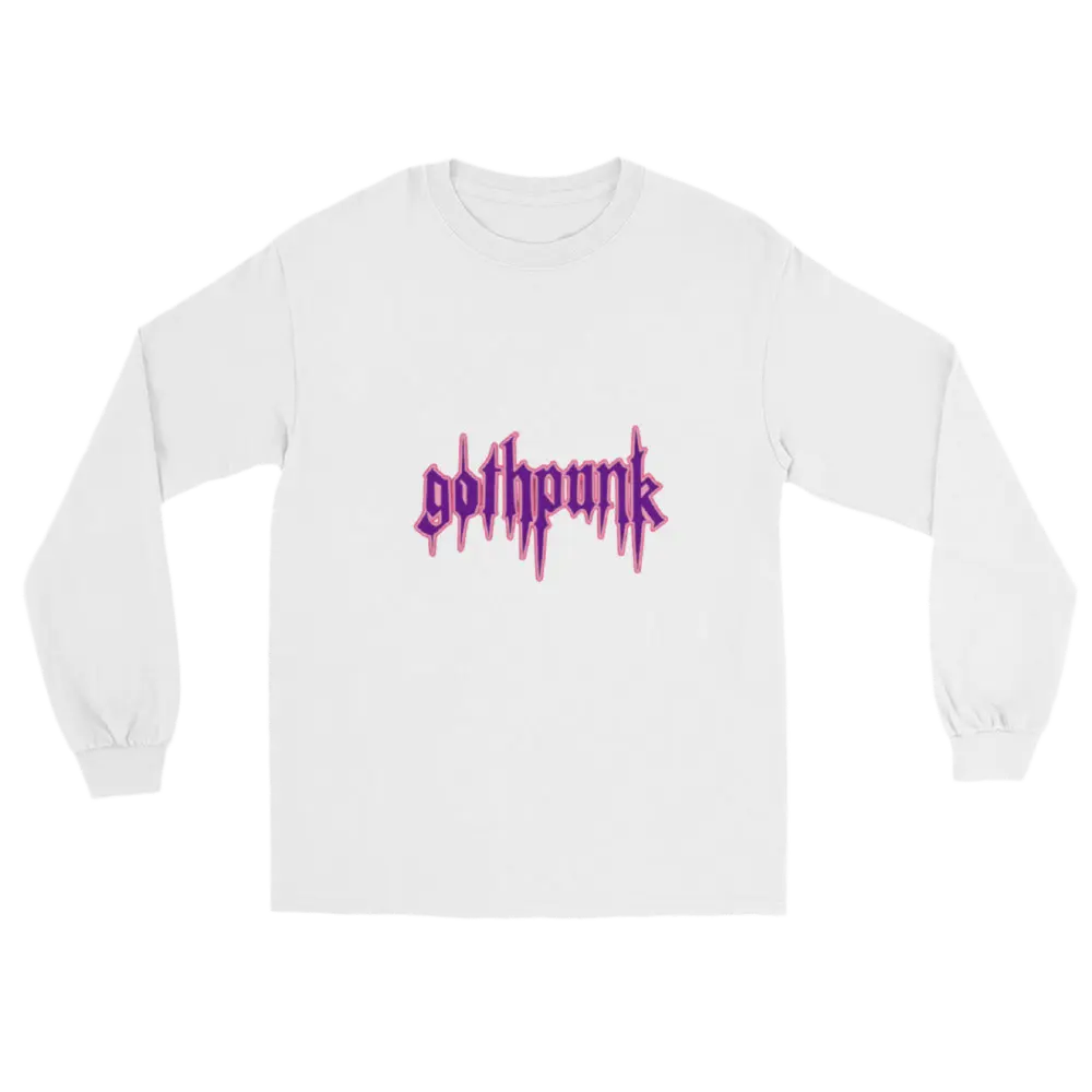 gothpunk v1 classic. Men’s Long Sleeve Shirt. Goth clothing, punk clothing. Mojopriest PhD
