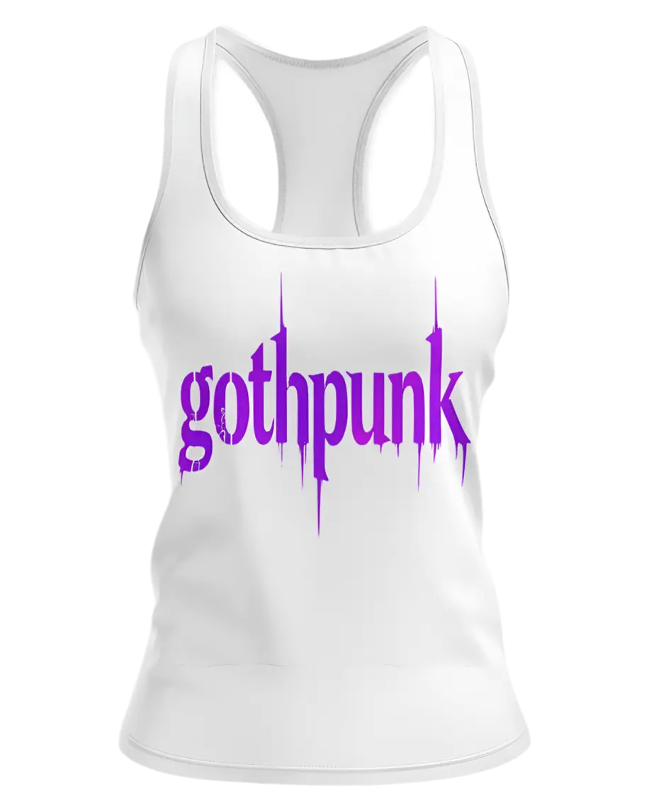 Gothpunk classic Women's Racerback Tank. Goth clothing. Punk clothing.