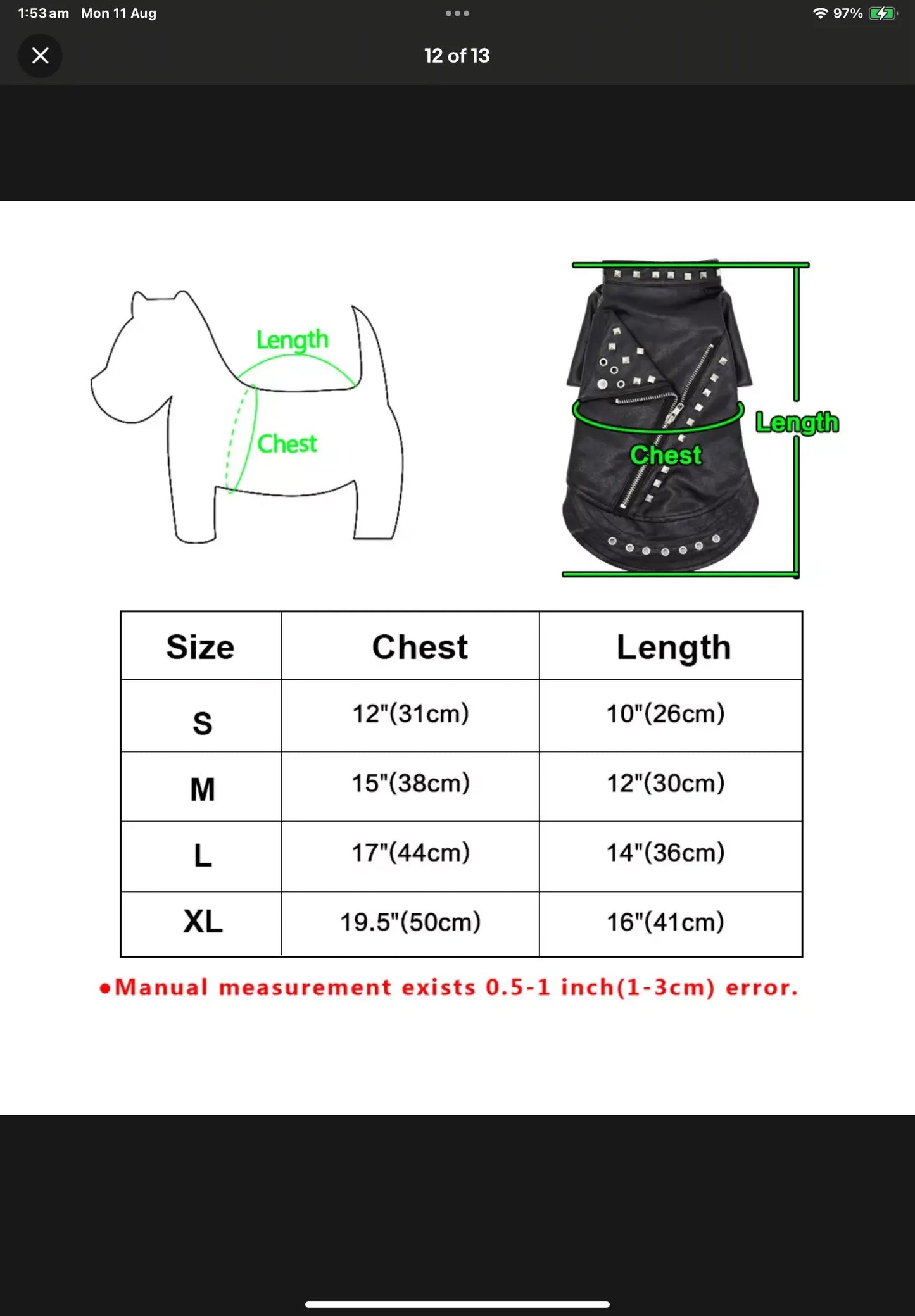 gothpunk Black Leather Jacket Waterproof Small Dog Coats for Winter Pet Cat Clothes. Goth punk clothing