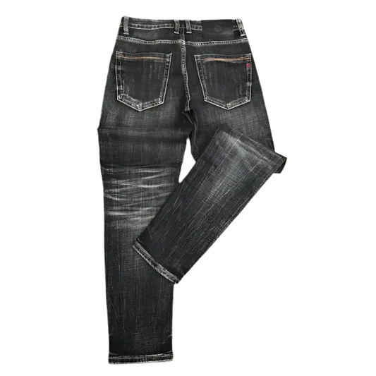 Denim outfit bundle 1. Punk style vest and jeans. Goth clothing, punk clothing