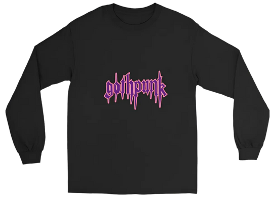 gothpunk v1 classic. Men’s Long Sleeve Shirt. Goth clothing, punk clothing. Mojopriest PhD