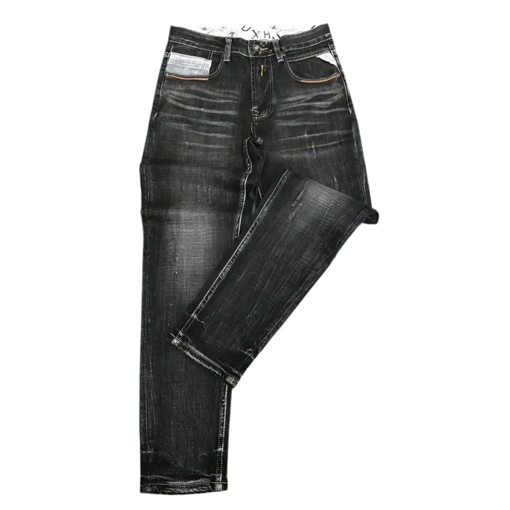 Denim outfit bundle 1. Punk style vest and jeans. Goth clothing, punk clothing